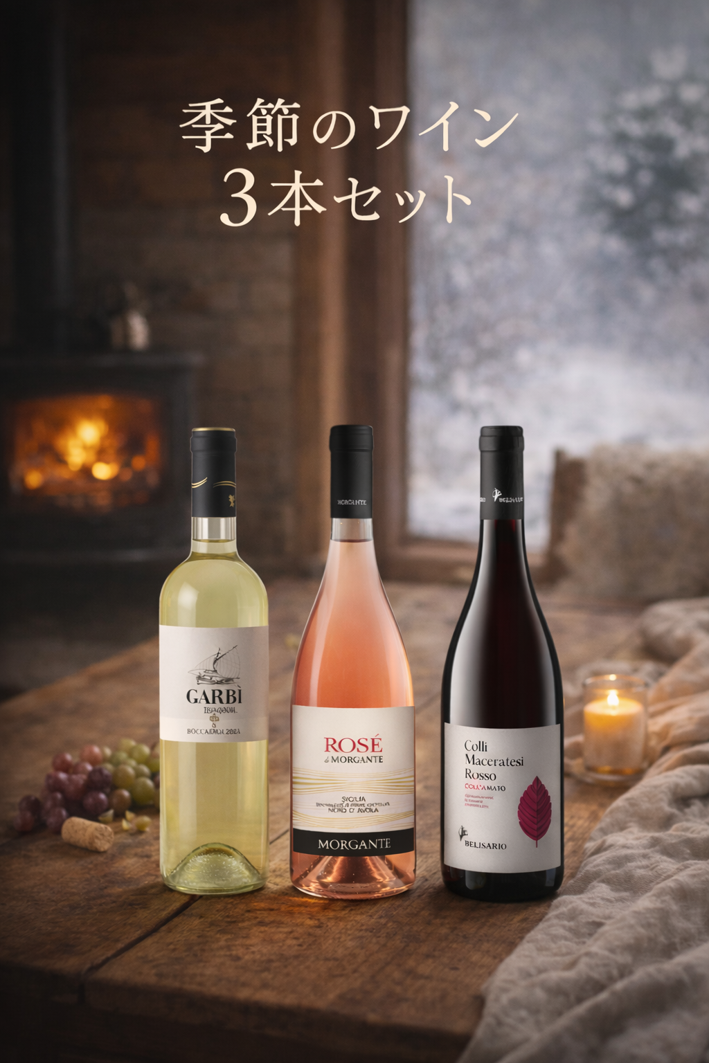 冬の料理に寄り添う イタリアワイン 厳選3本セット