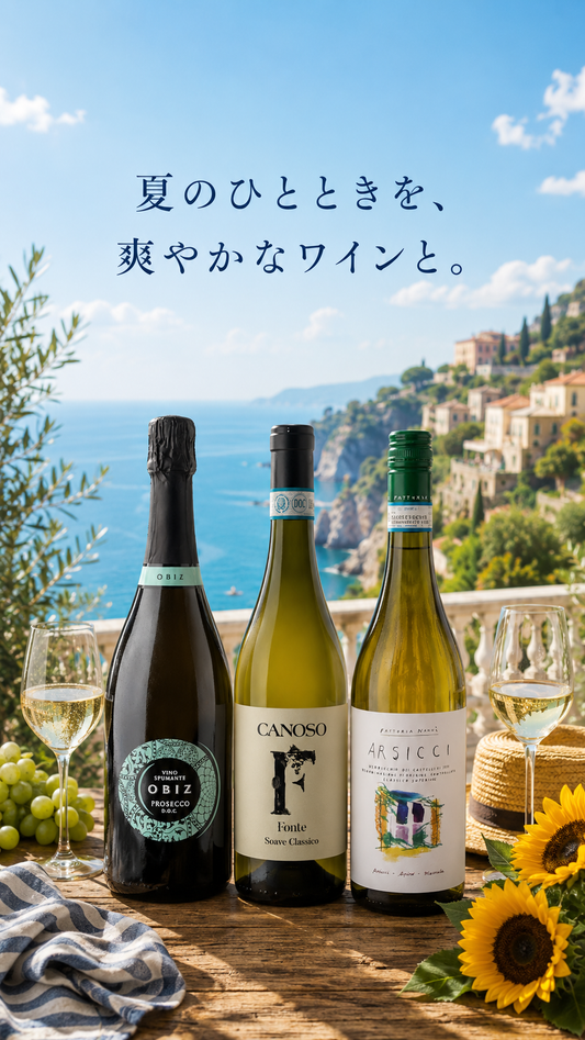 夏に飲みたい 泡＆白ワインセット（３本）【送料無料】